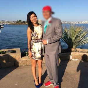 Dress w/ Blue & Gold design